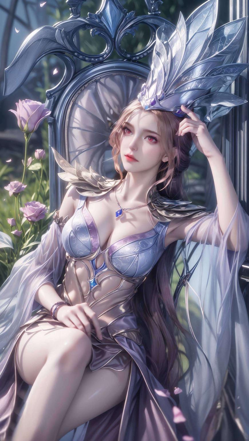 剑眉星目比比东年轻时的容颜如画