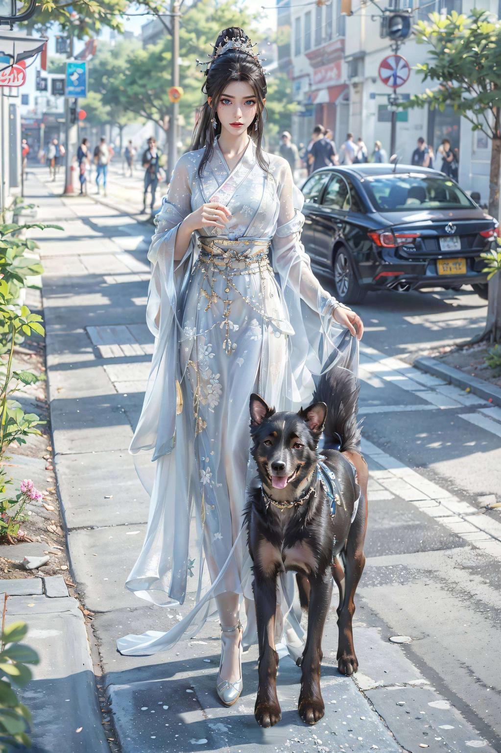 绿色清新方清雪古风壁纸