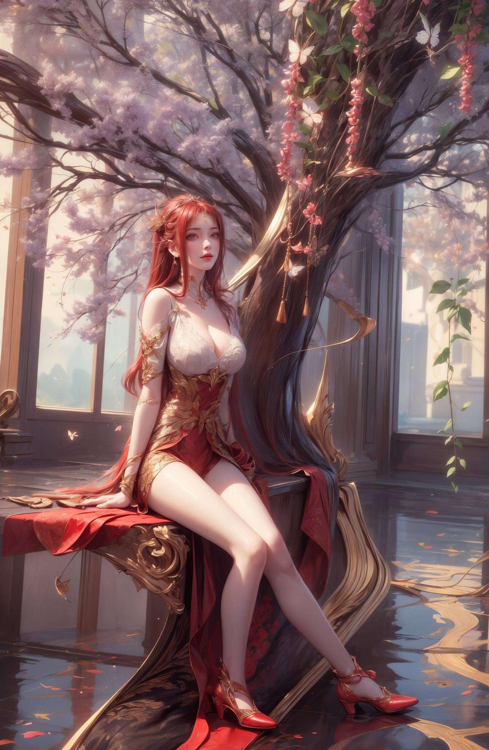 带你们领略星空壁纸的神秘魅力！红凰翩翩起舞璀璨星辰为背景