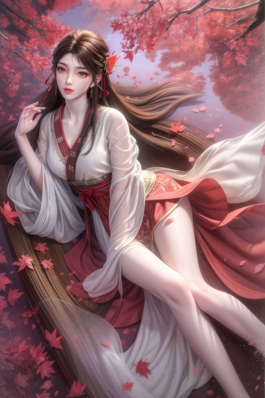 与自然和谐共舞眼神温柔
