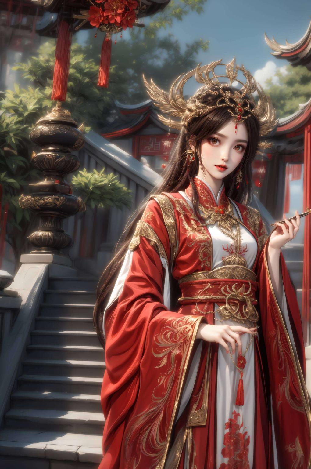 火灵儿庆典建模壁纸细腻的纹理