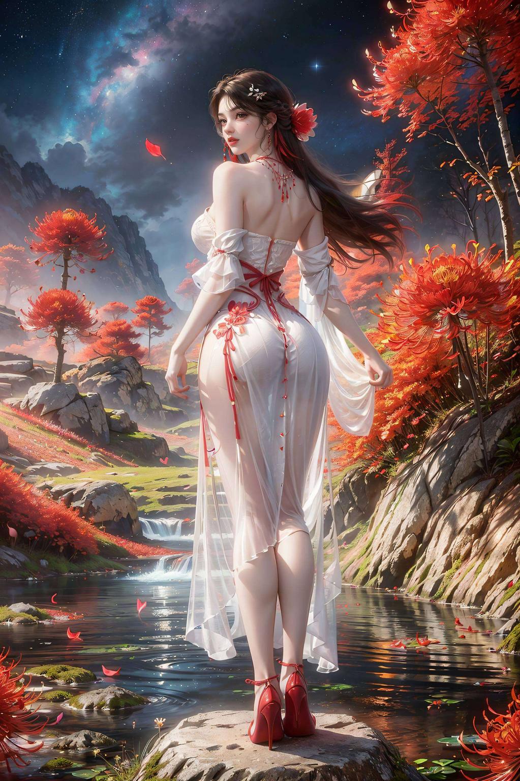 国漫三屏动态壁纸里的火灵儿简直萌化人心！灵动的眼神、绚丽的特效快来感受国漫的魅力吧！