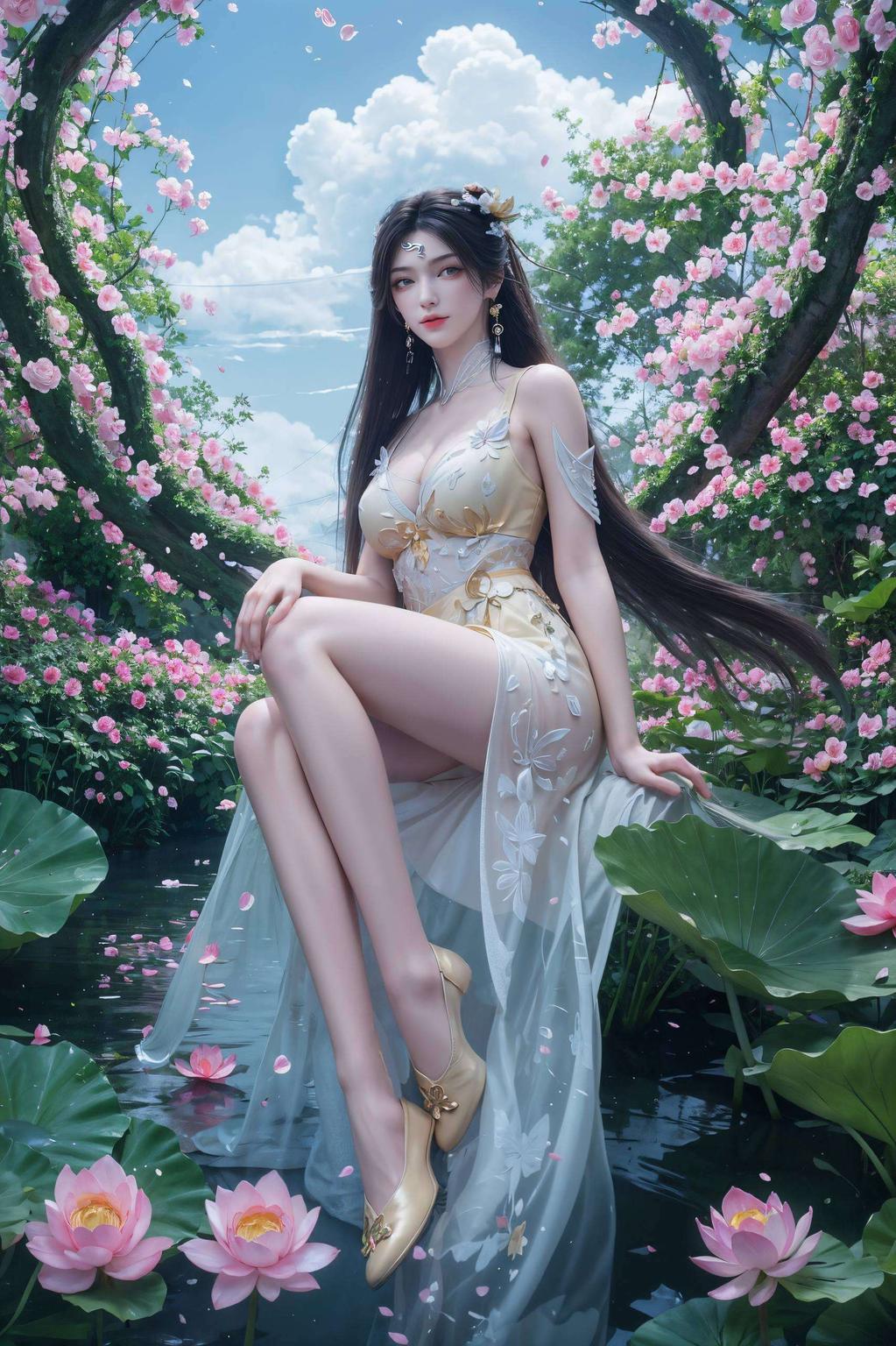 唯美清新金瓶儿壁纸