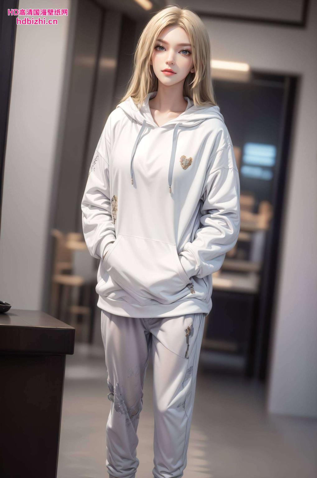 这款壁纸神秘紫色中透着未来感主角是我们的凯莎壁纸AI
