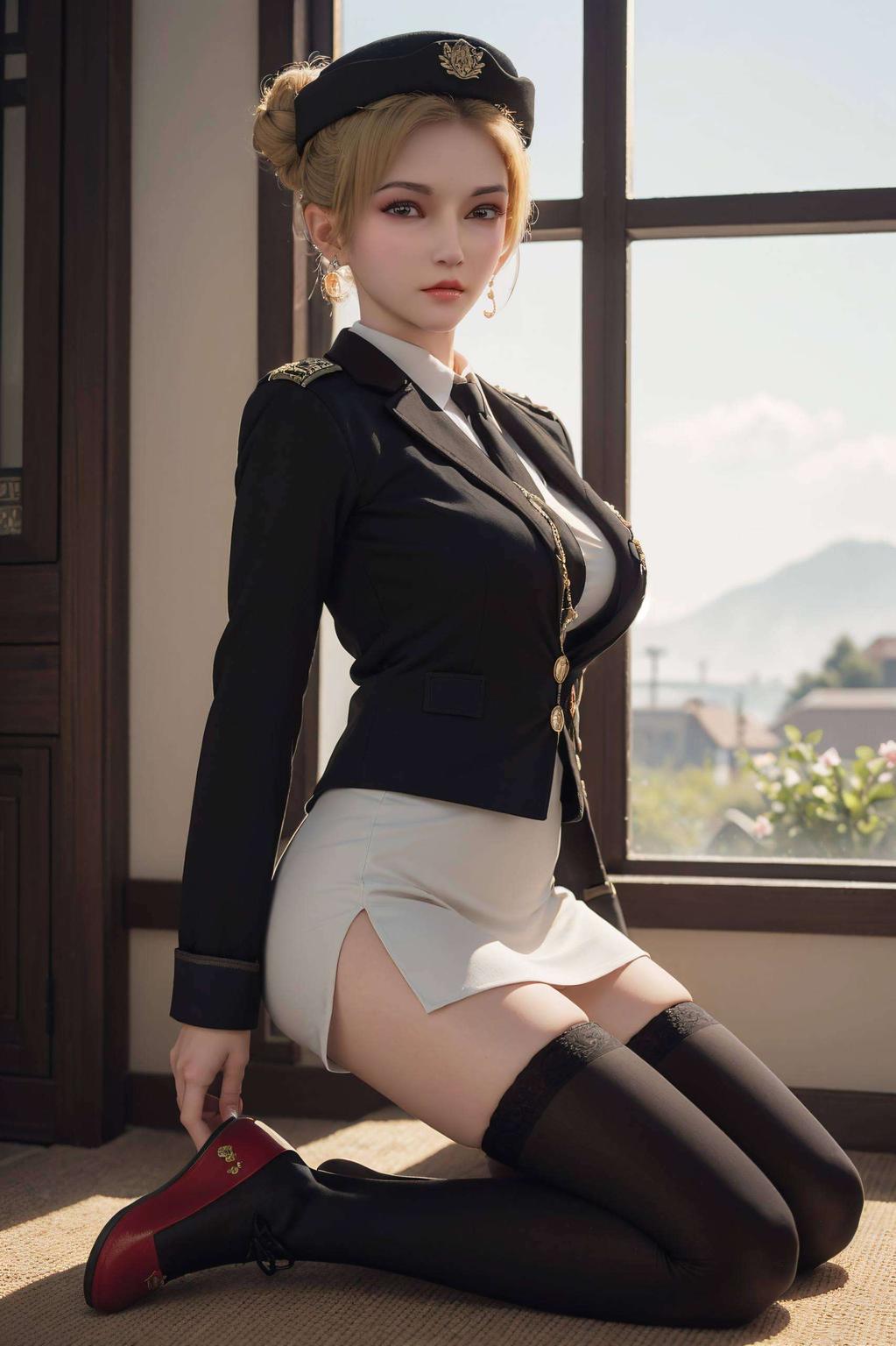 怜风英勇的身姿跃然纸上绿意盎然的背景中