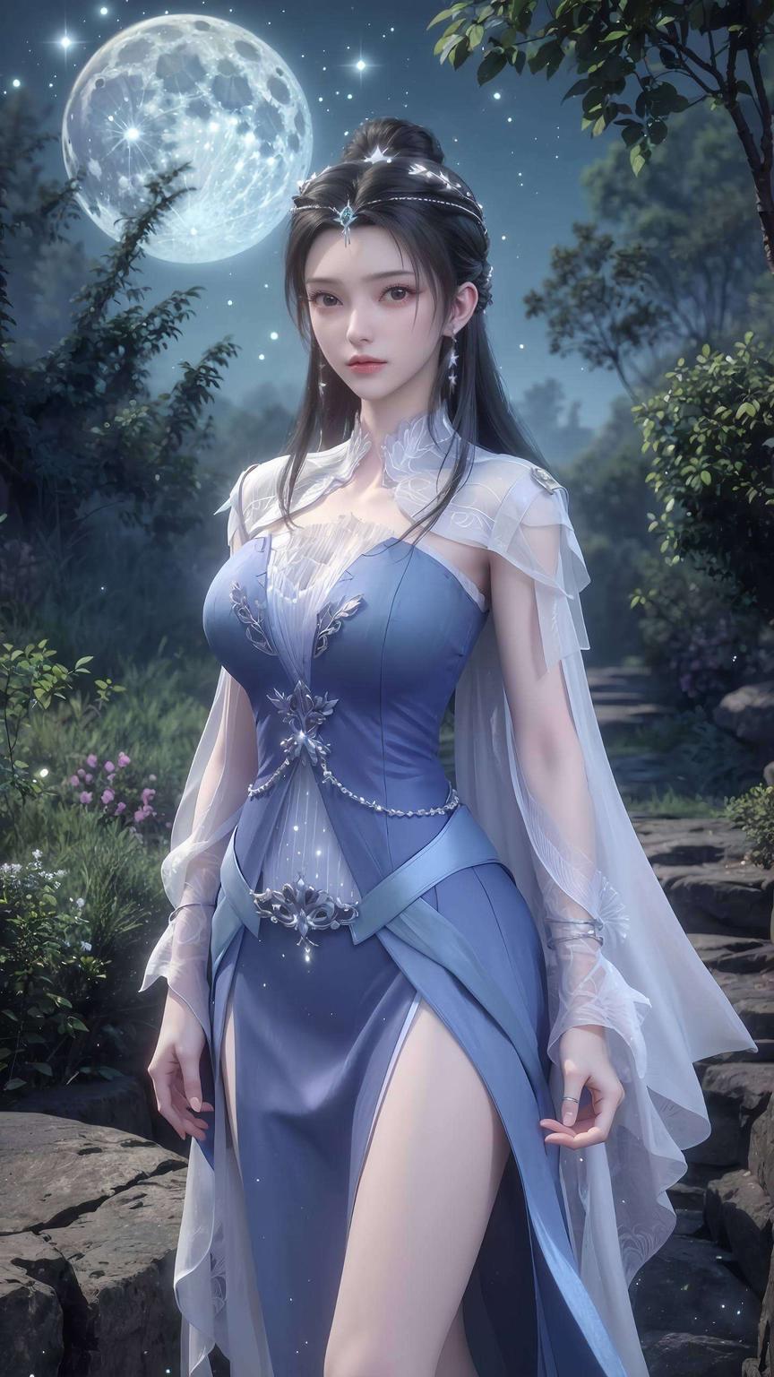 壁纸中的色彩搭配恰到好处李慕婉那温柔的眼神