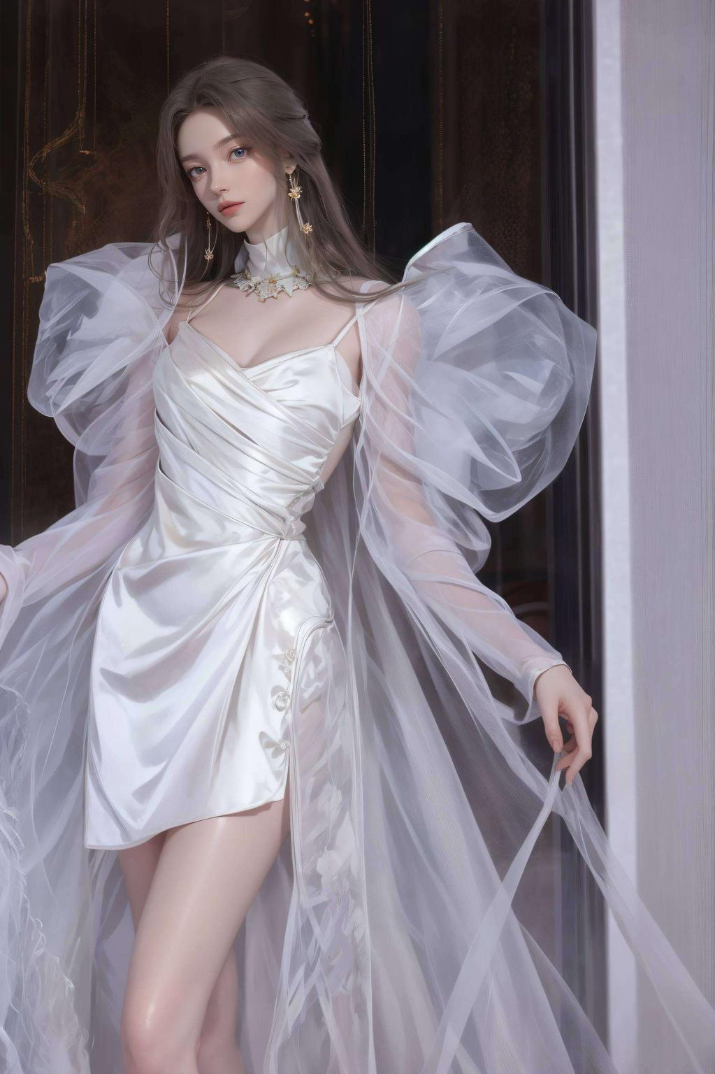 柳神的侧身剪影舒适又养眼