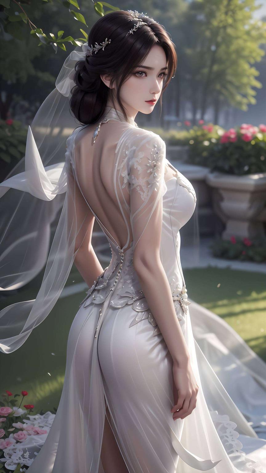 尽在这手绘壁纸中陆雪琪的美艳与剑气