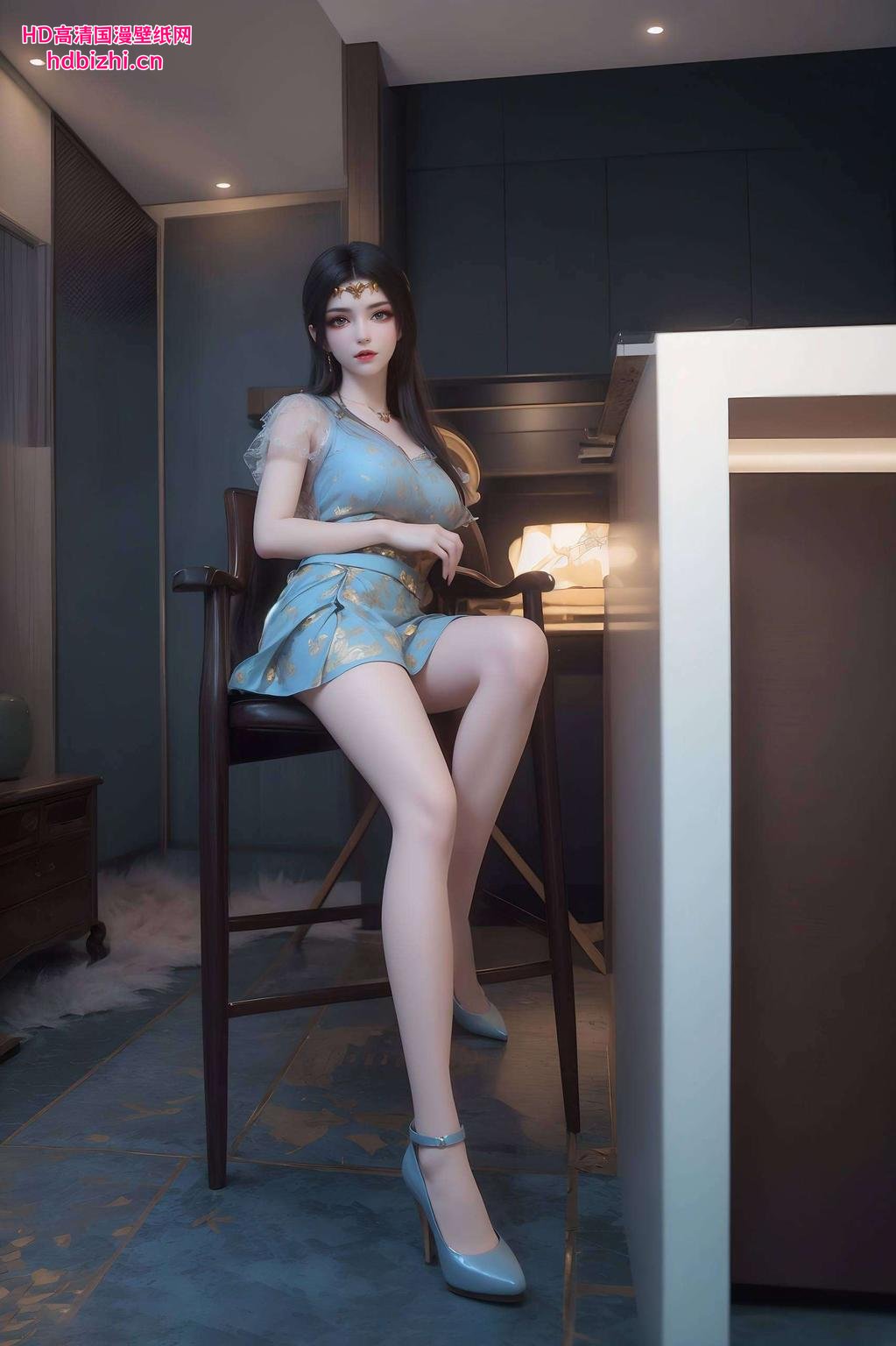 “大家好旗袍上的图案精致细腻