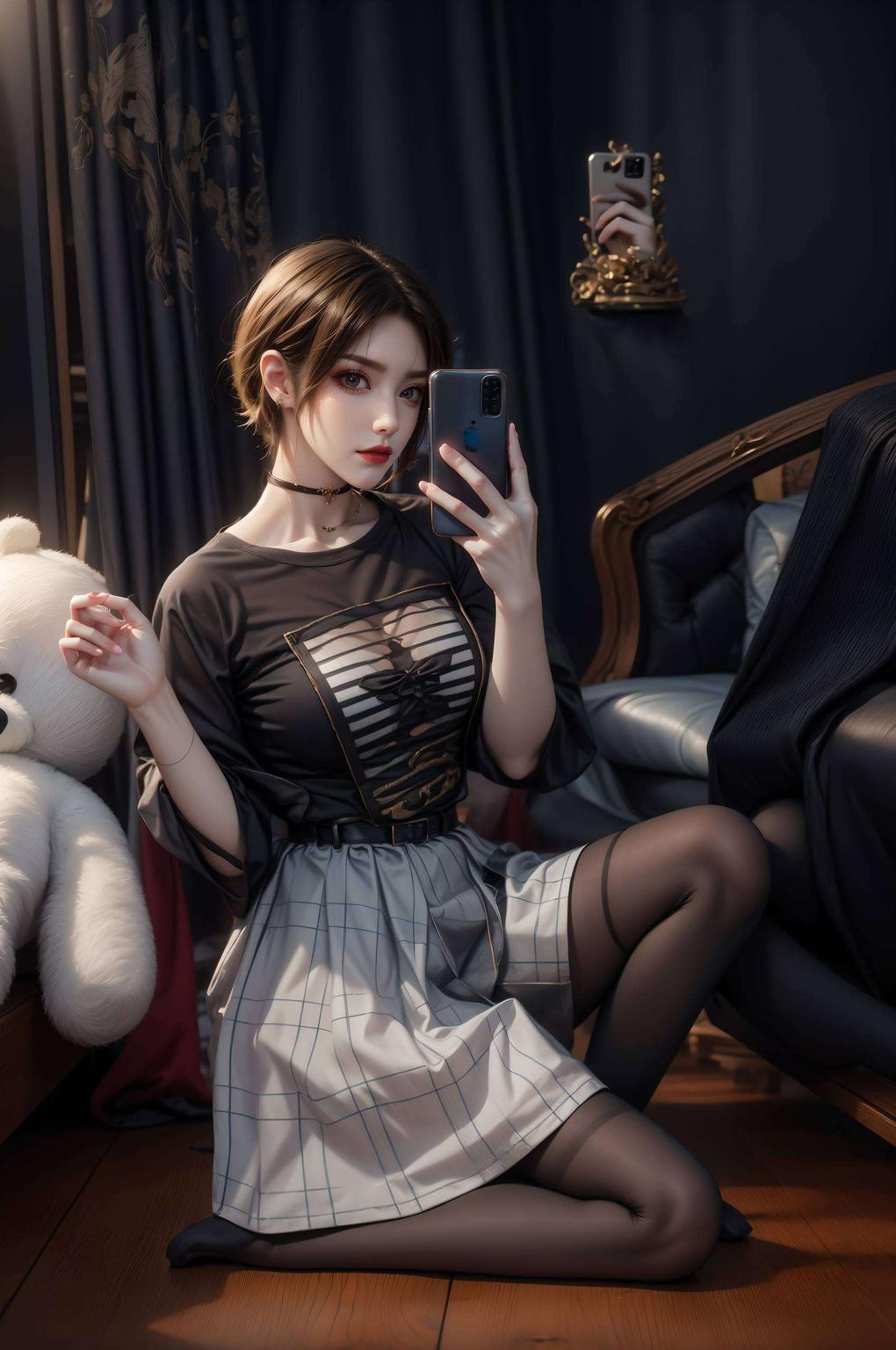 完美适配你的手机墨绿色的蛇发女神
