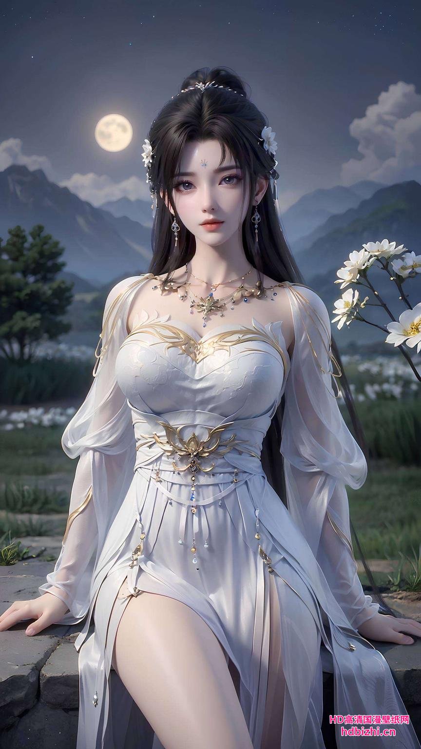 线条流畅清漪美腿壁纸