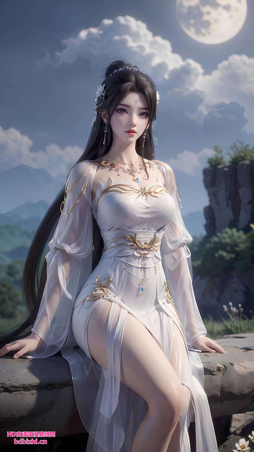 清新自然美腿如画