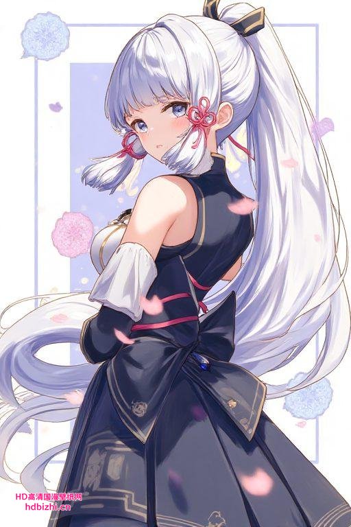 让你的手机瞬间变身艺术馆！特别推荐这款神里凌华的朋友圈壁纸“大家好