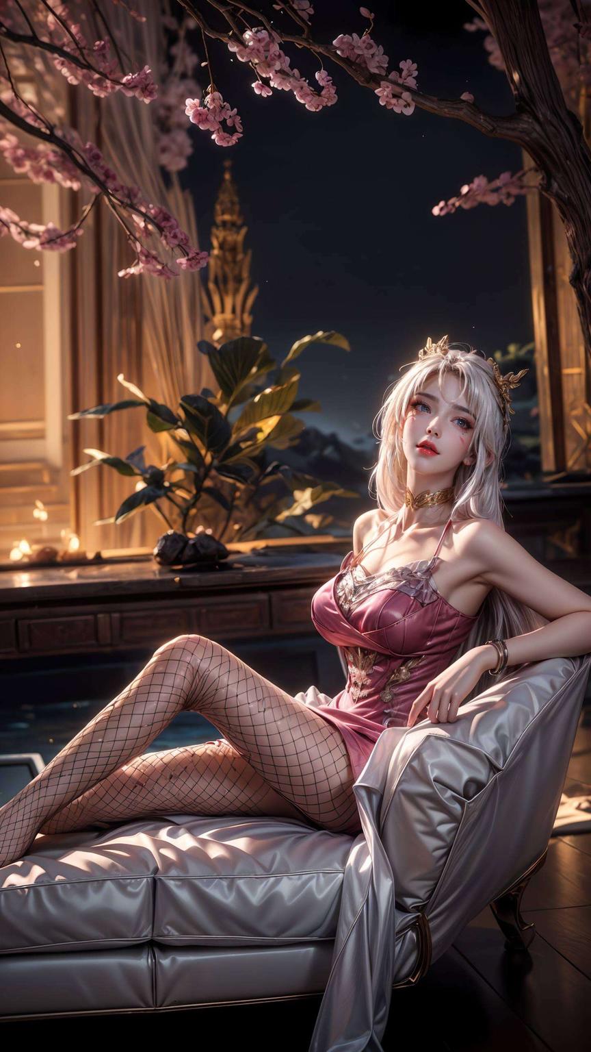 特集精细角色PC粉色毛发柔顺