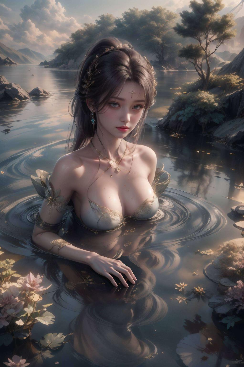 甜美如画萧薰儿穿上婚纱