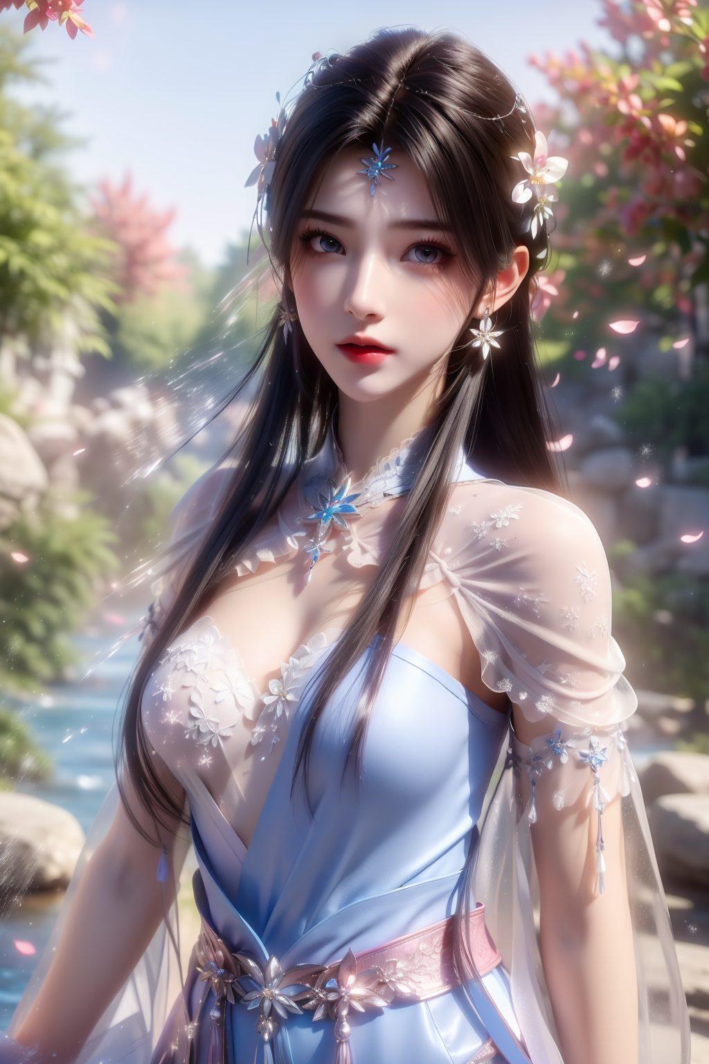 特别适合安卓用户哦！这款壁纸以夏倾月为主题美得不要不要的！淡雅的色彩