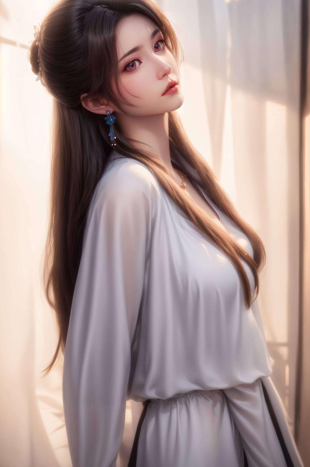 唯美风尽显夭夭AI壁纸大长腿