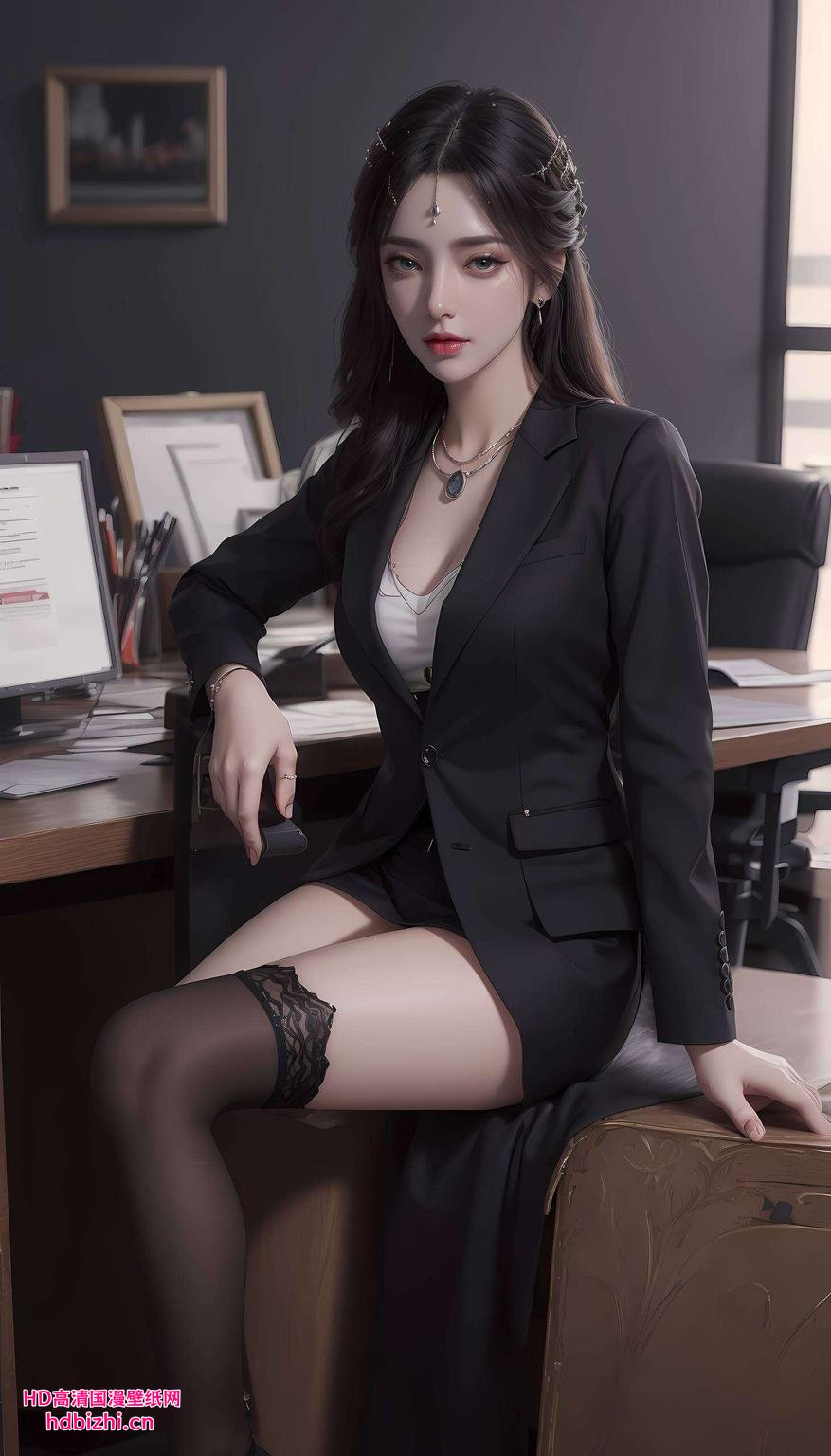 清新图案云曦清凉壁纸