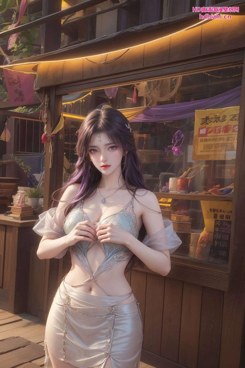 这款可爱的云曦图案今天给大家分享一组超美的古风手机壁纸