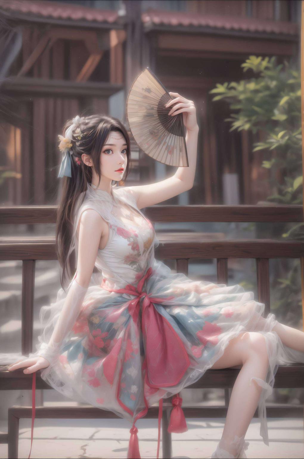 淡雅绿意中古风韵味十足！高清云韵无惨